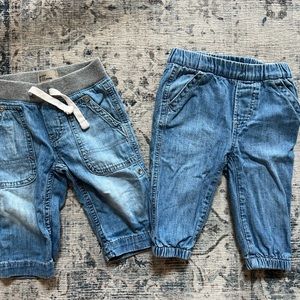 2 pairs of baby GAP jeans
